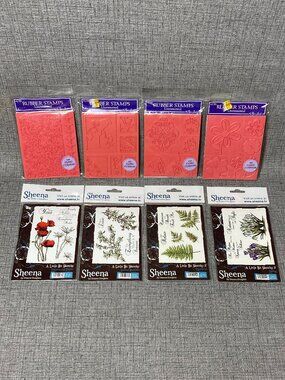 Sheena Douglass Rubber Cling Stamp Lot of 8 NEW